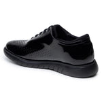 Belvedere Studio Maxim Patent Leather Formal Sneakers Black