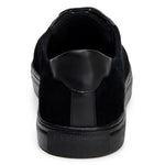 Belvedere Studio Prince Velvet / Leather Formal Sneakers Black