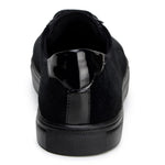 Belvedere Studio Teo Velvet / Patent Leather Formal Sneakers Black
