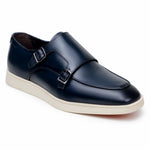 Belvedere Studio Marcio Double Monk Strap Sneaker Navy