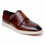 Belvedere Studio Marcio Double Monk Strap Sneaker Cognac