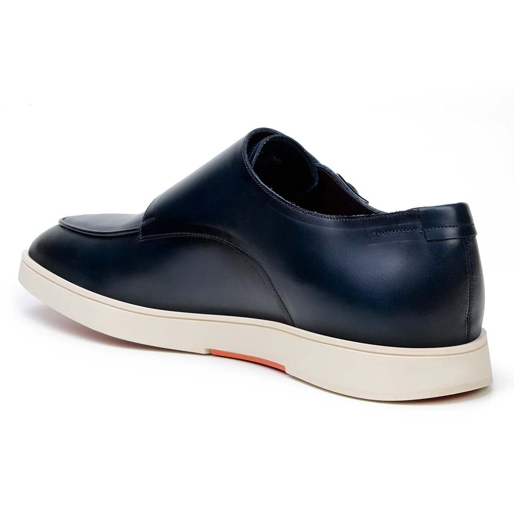 Belvedere Studio Marcio Double Monk Strap Sneaker Navy