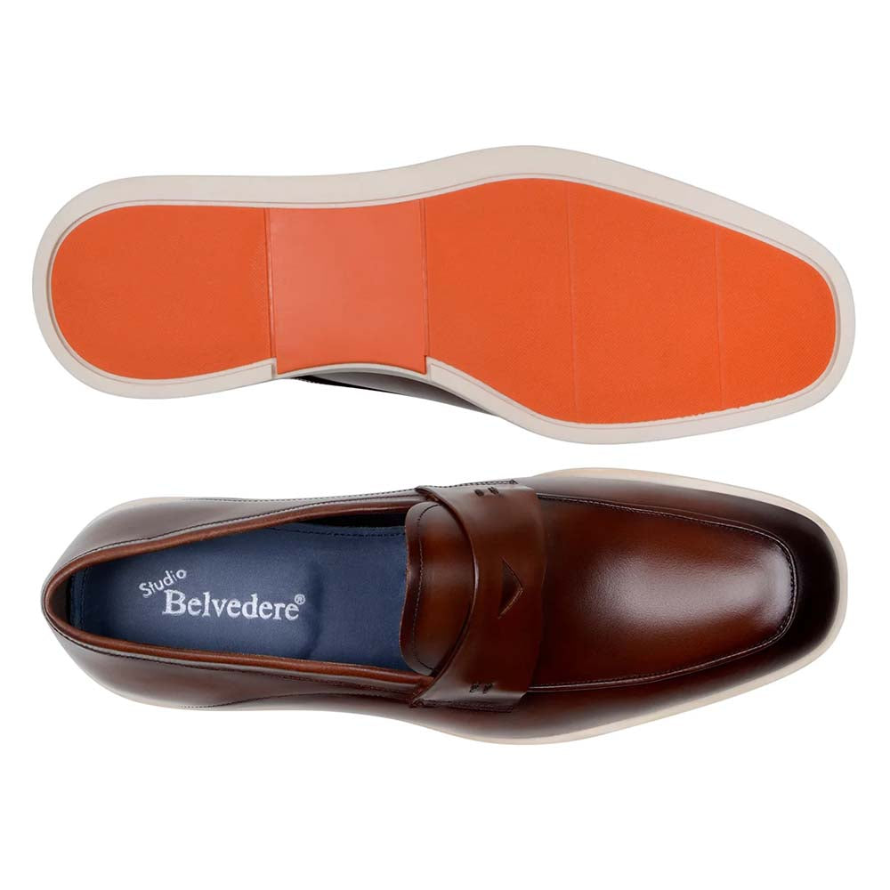 Belvedere Studio Maurizio Penny Loafer Hybrid Sneaker Cognac