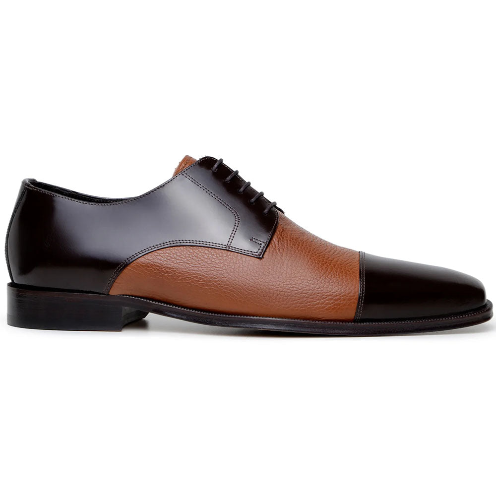Belvedere Studio Alexander Deerskin & Nappa Derby Brown / Tan