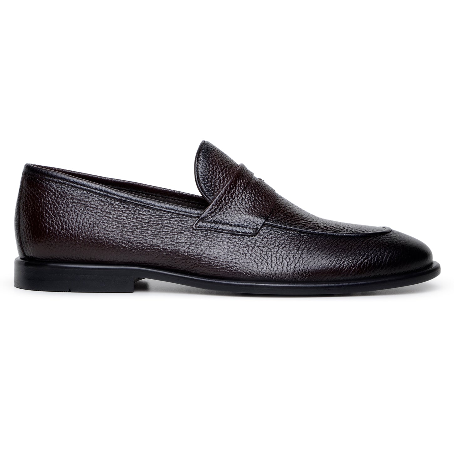 Belvedere Studio Nohr Genuine Italian Deerskin Penny Loafers Brown