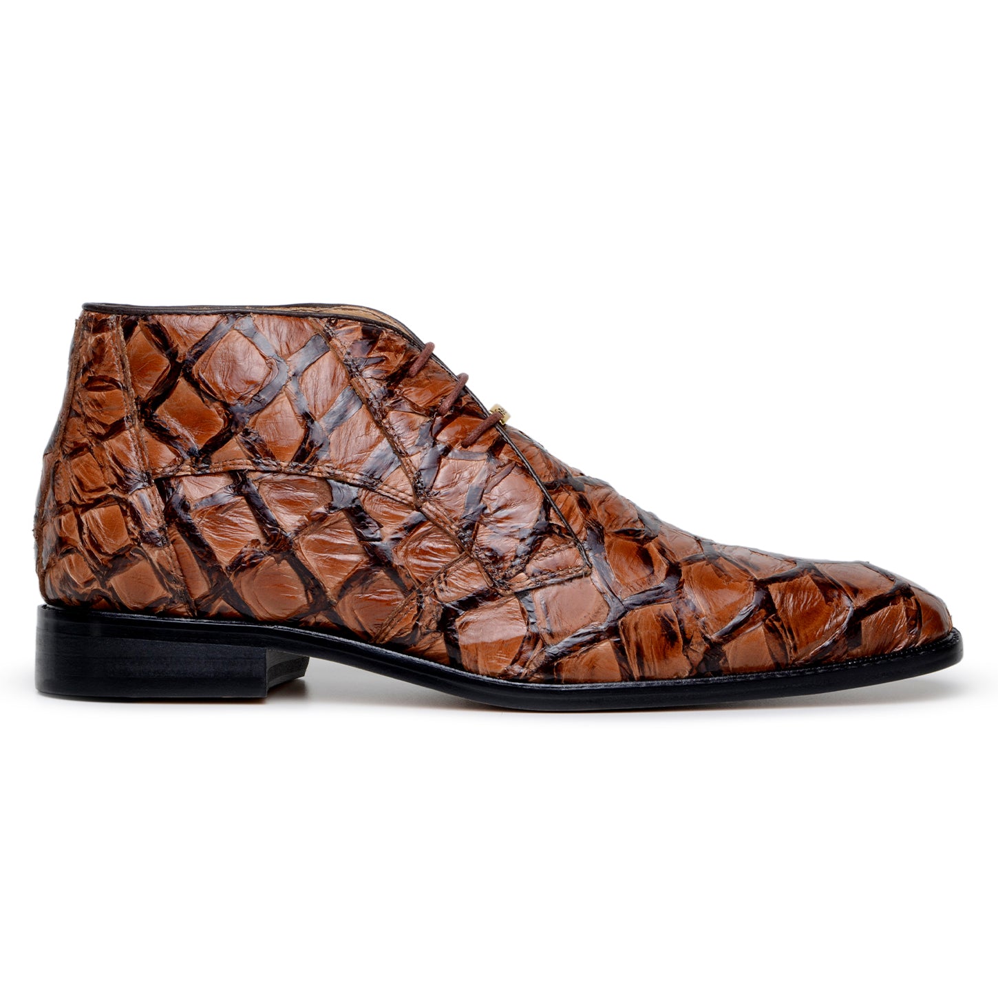 Belvedere Ciro Genuine Pirarucu Chukka Boots Antique Almond