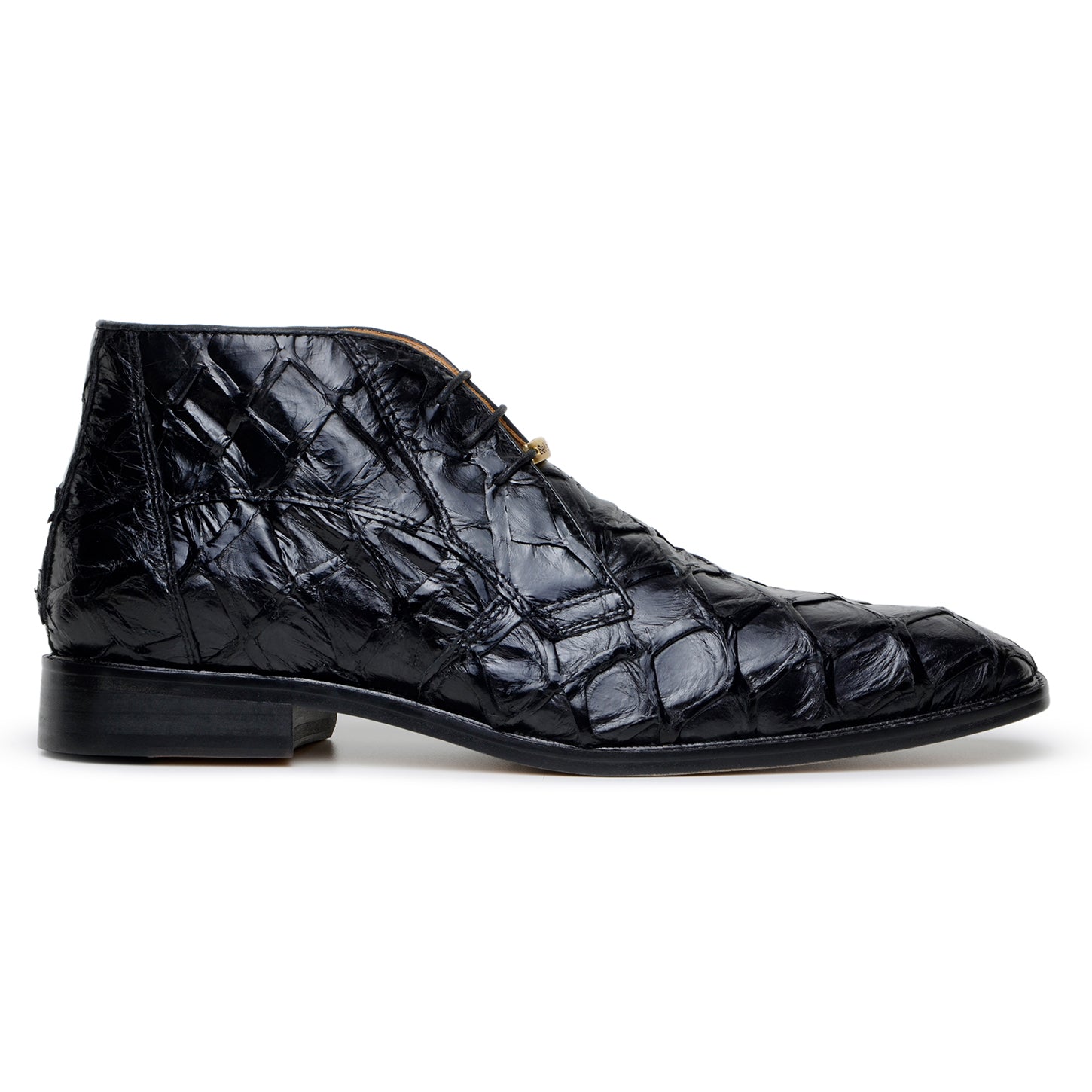 Belvedere Ciro Genuine Pirarucu Chukka Boots Black