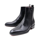 Ugo Vasare Zipped Americano Boot Black