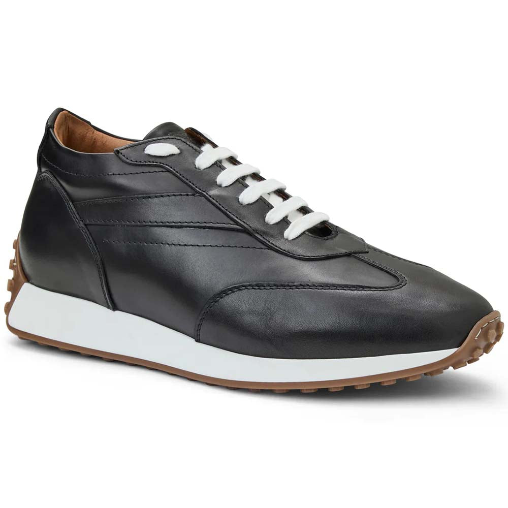 Bruno Magli Duccio Mid Leather Jogger Sneaker Black