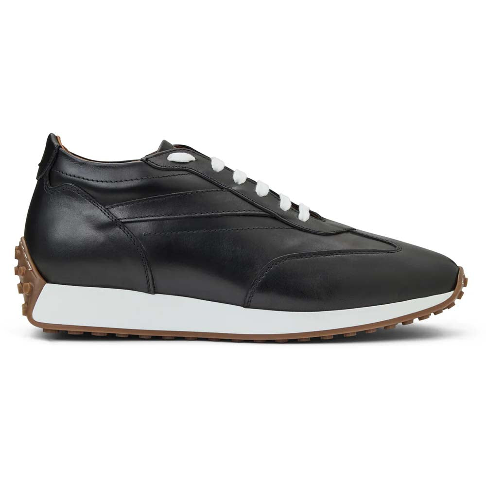Bruno Magli Duccio Mid Leather Jogger Sneaker Black
