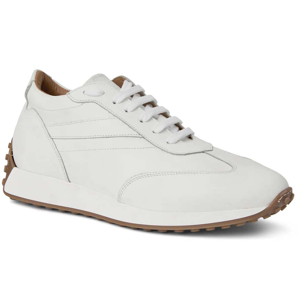 Bruno Magli Duccio Mid Leather Jogger Sneaker White