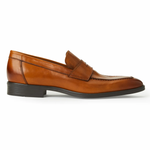 Bruno Magli Durante Tapered Modern Penny Loafer Cognac