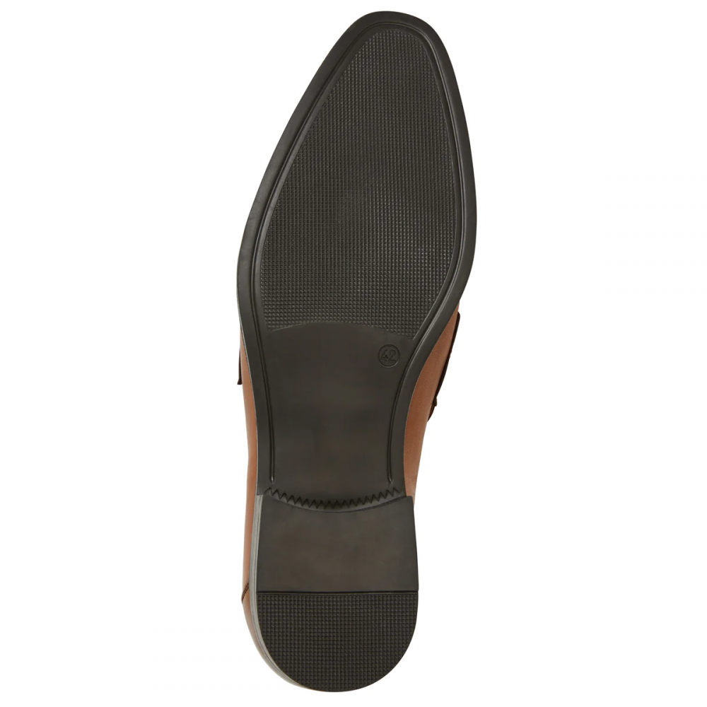 Bruno Magli Durante Tapered Modern Penny Loafer Cognac