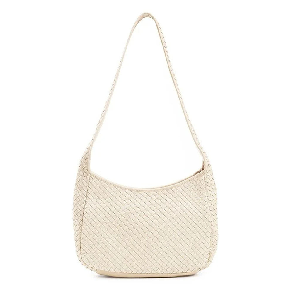 Robert Zur Women's Delia True Glove Woven Handbag Bone