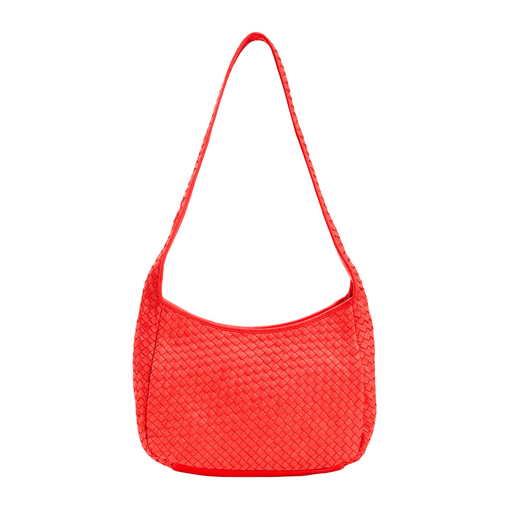 Robert Zur Women's Delia True Glove Woven Handbag Coral
