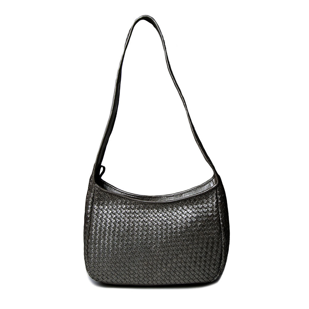 Robert Zur Women's Delia True Glove Woven Handbag Gunmetal