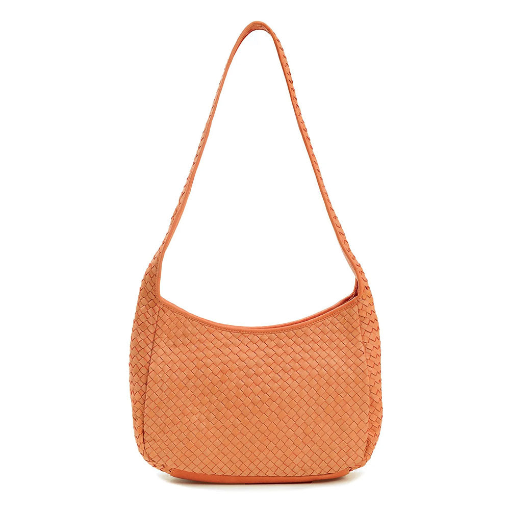 Robert Zur Women's Delia True Glove Woven Handbag Orange Crush