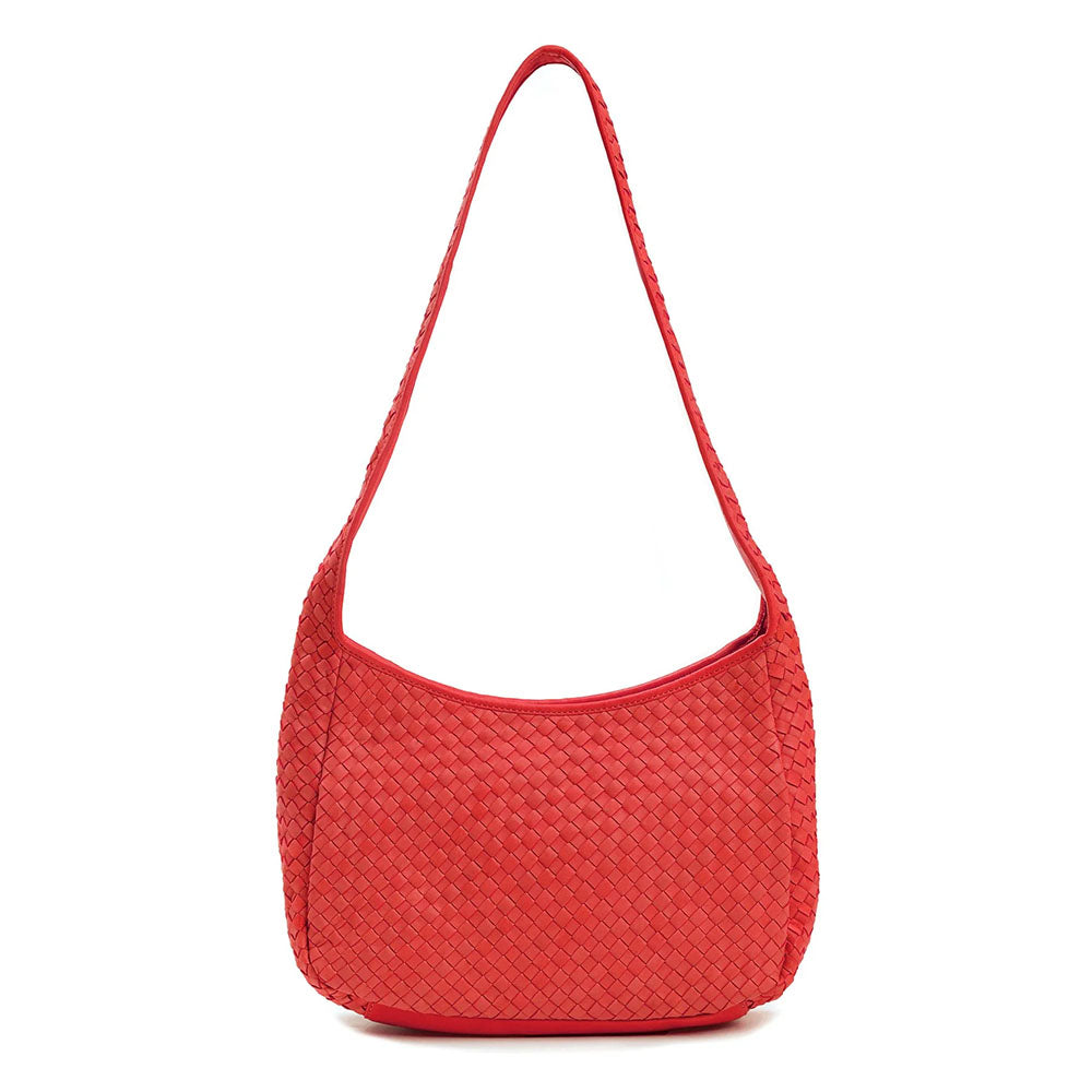 Robert Zur Women's Delia True Glove Woven Handbag Red