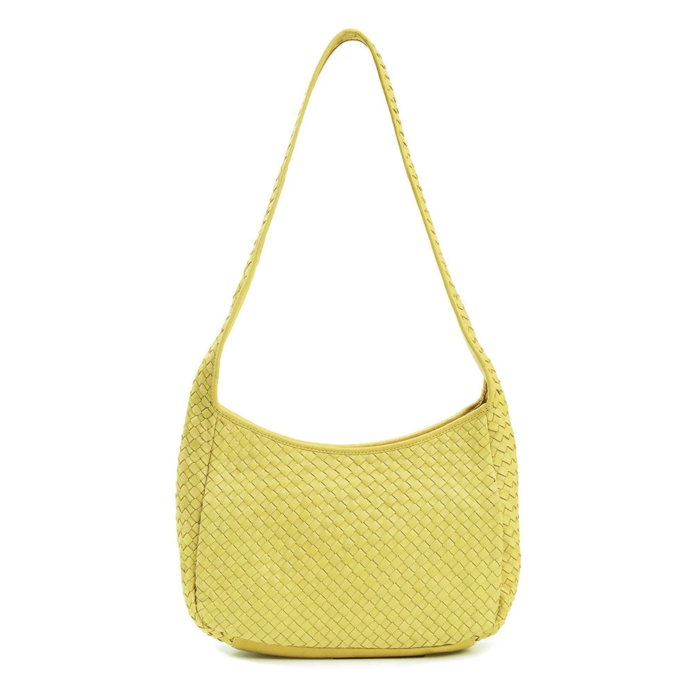 Robert Zur Women's Delia True Glove Woven Handbag Canary
