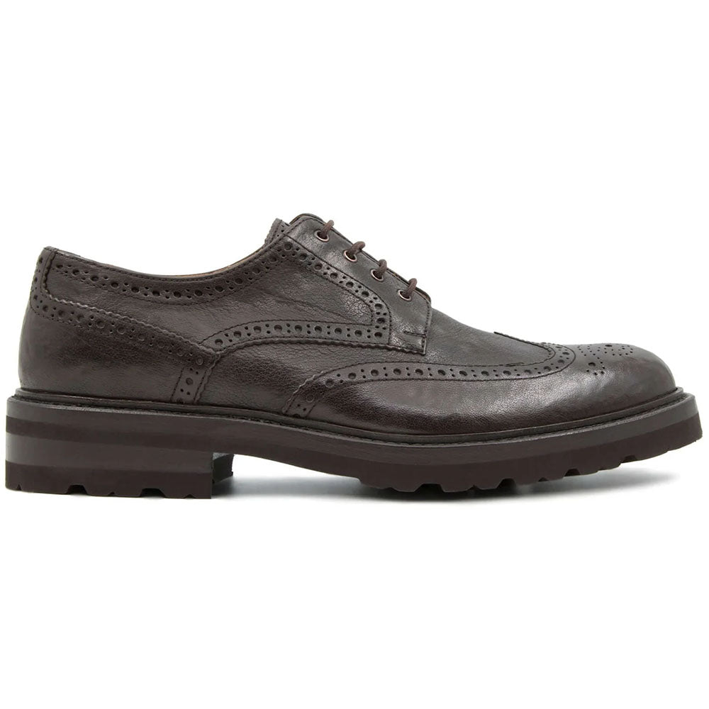 Il Gergo Devon Buffalo Leather Wingtip Derby Brown