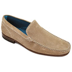 Belvedere Diego Perforated Suede Loafer Havana
