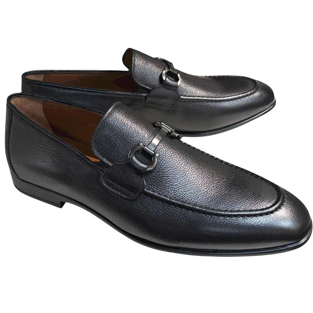 Corrente P001 Doral Buckle Loafer Black