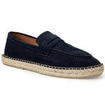 Bruno Magli Eduardo Espadrille Suede Loafer Navy
