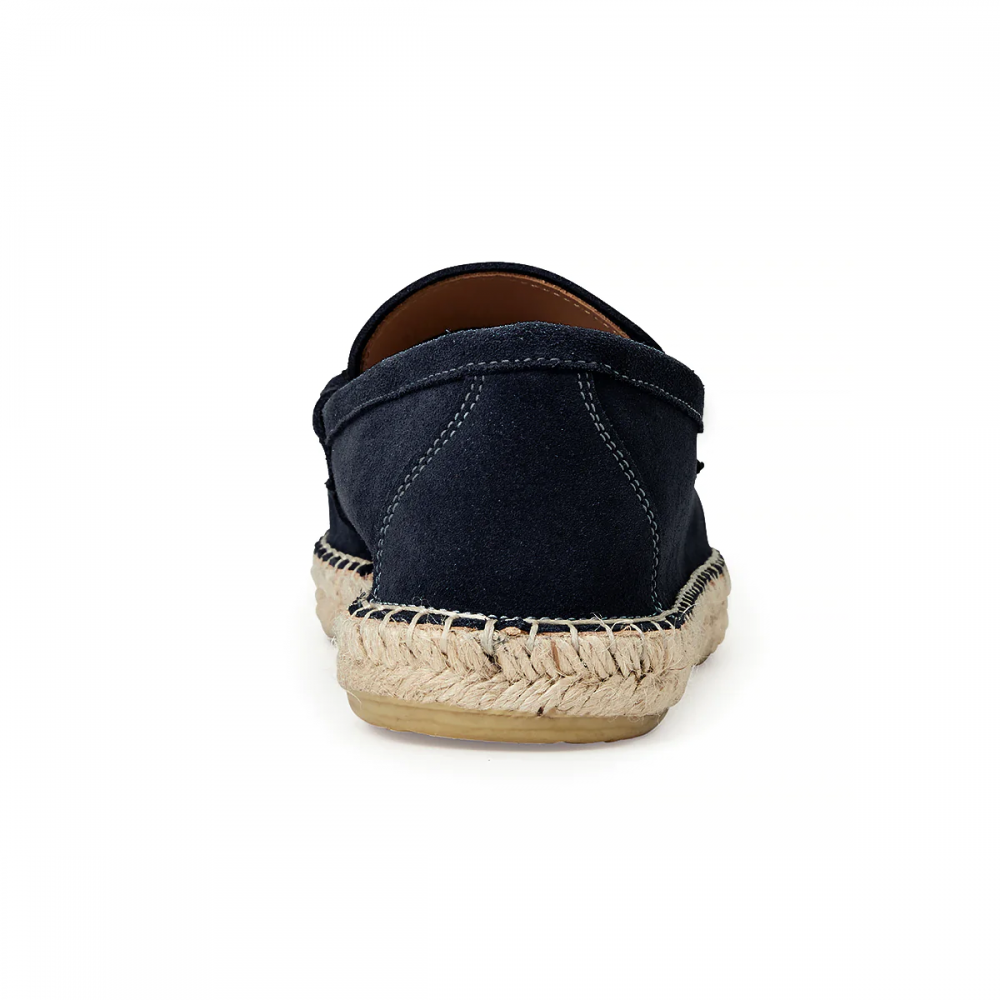 Bruno Magli Eduardo Espadrille Suede Loafer Navy