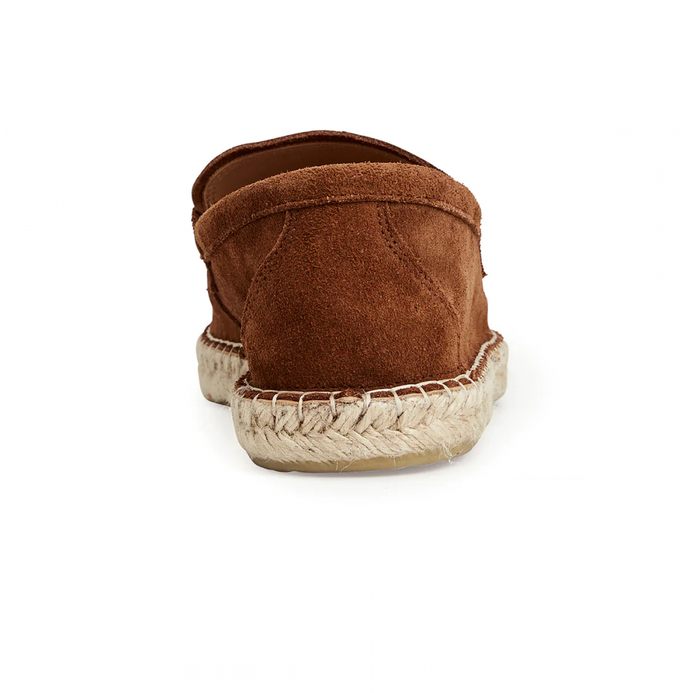 Bruno Magli Eduardo Espadrille Suede Loafer Cognac