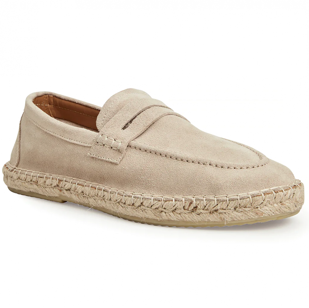 Bruno Magli Eduardo Espadrille Suede Loafer Sand