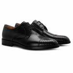 Moreschi Leather Derby Black