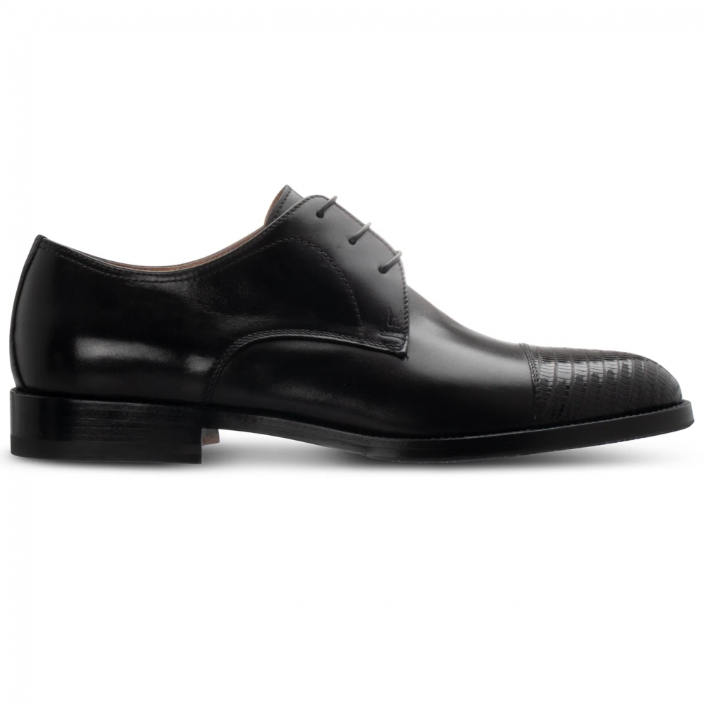 Moreschi Leather Derby Black