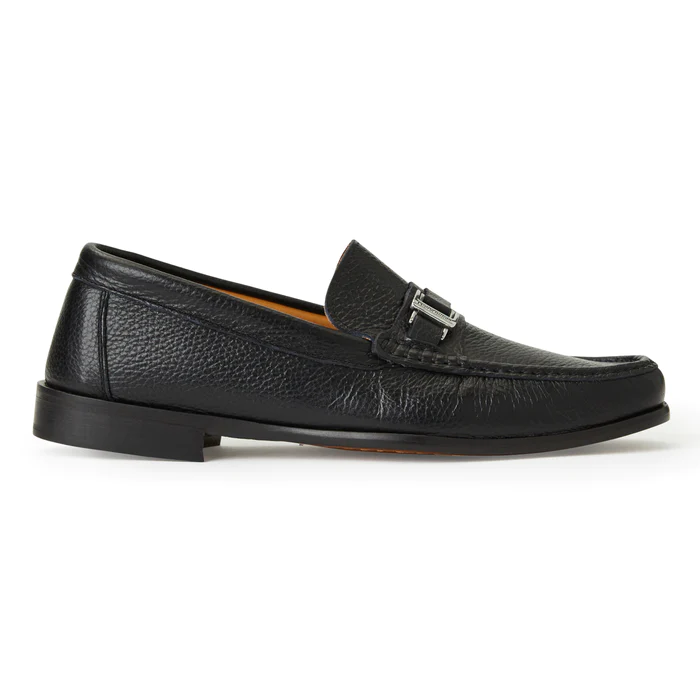 Bruno Magli Enzio Nappa Moccasin Slip On Black