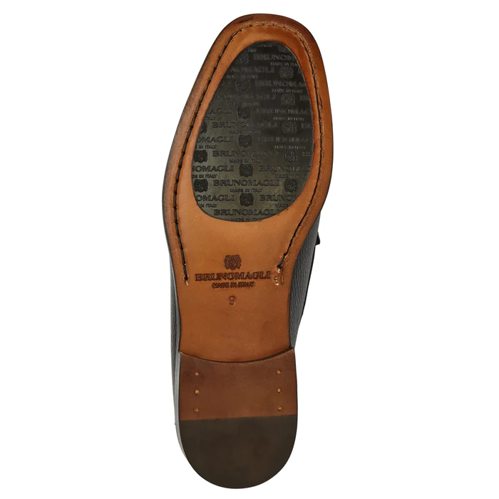 Bruno Magli Enzio Nappa Moccasin Slip On Black
