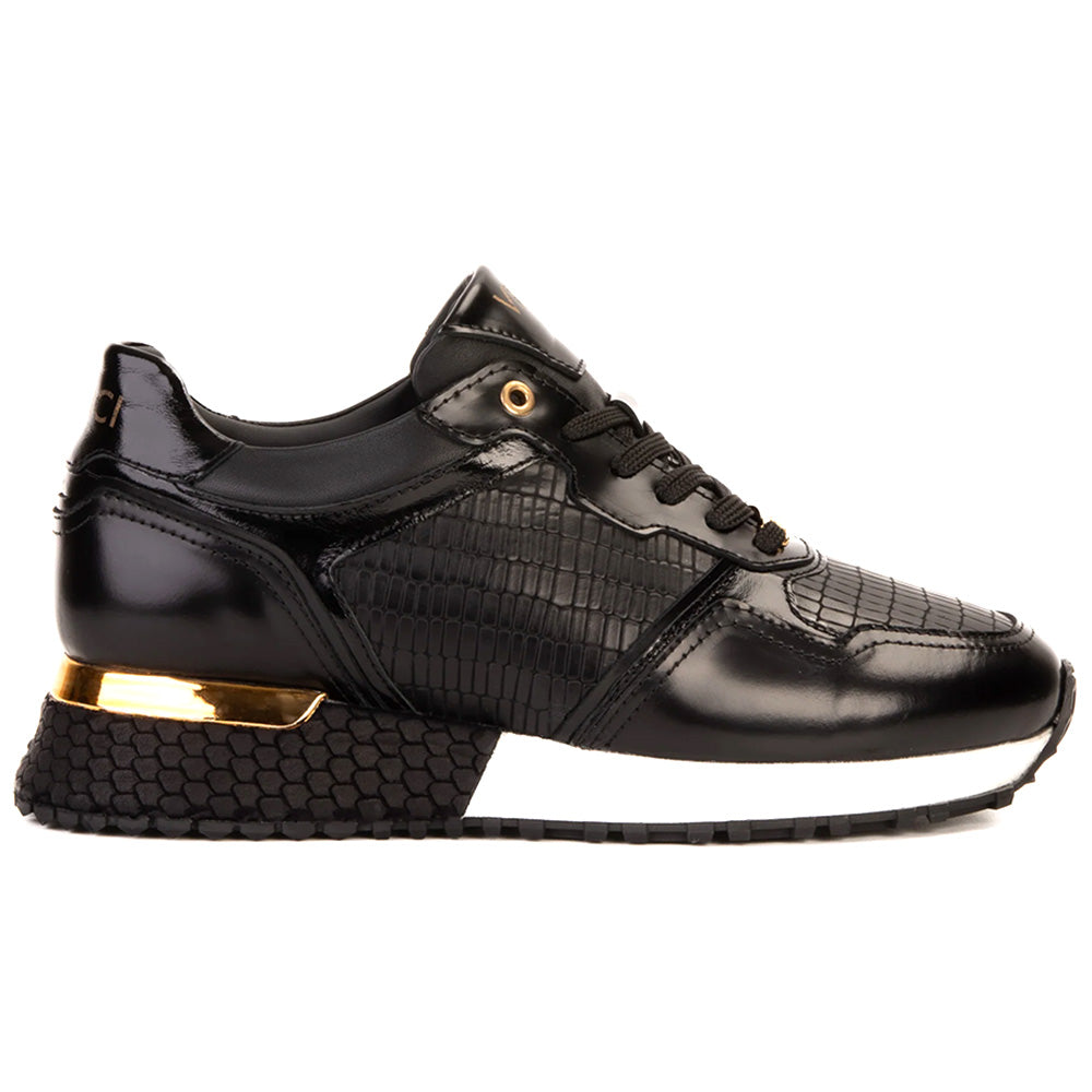 Vinci Leather The Empire Leather Sneaker Black