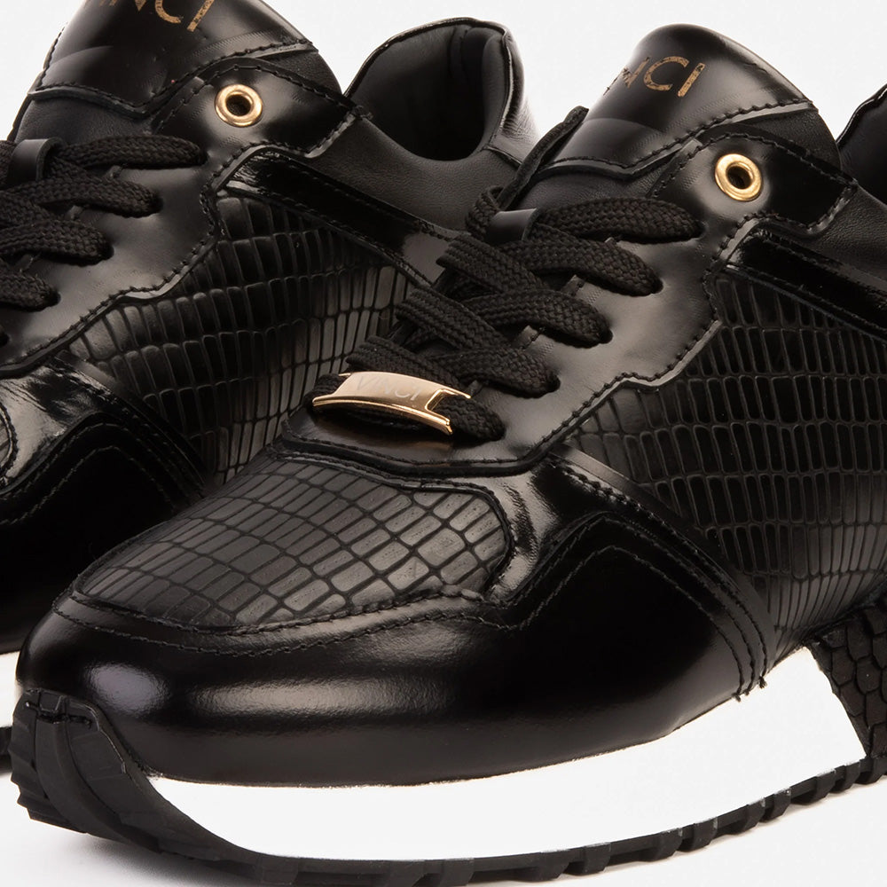 Vinci Leather The Empire Leather Sneaker Black
