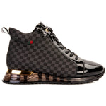 Vinci Leather The Monte Carlo Limited Edition High-Top Sneaker Black & Gold