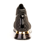 Vinci Leather The Monte Carlo Limited Edition High-Top Sneaker Black & Gold