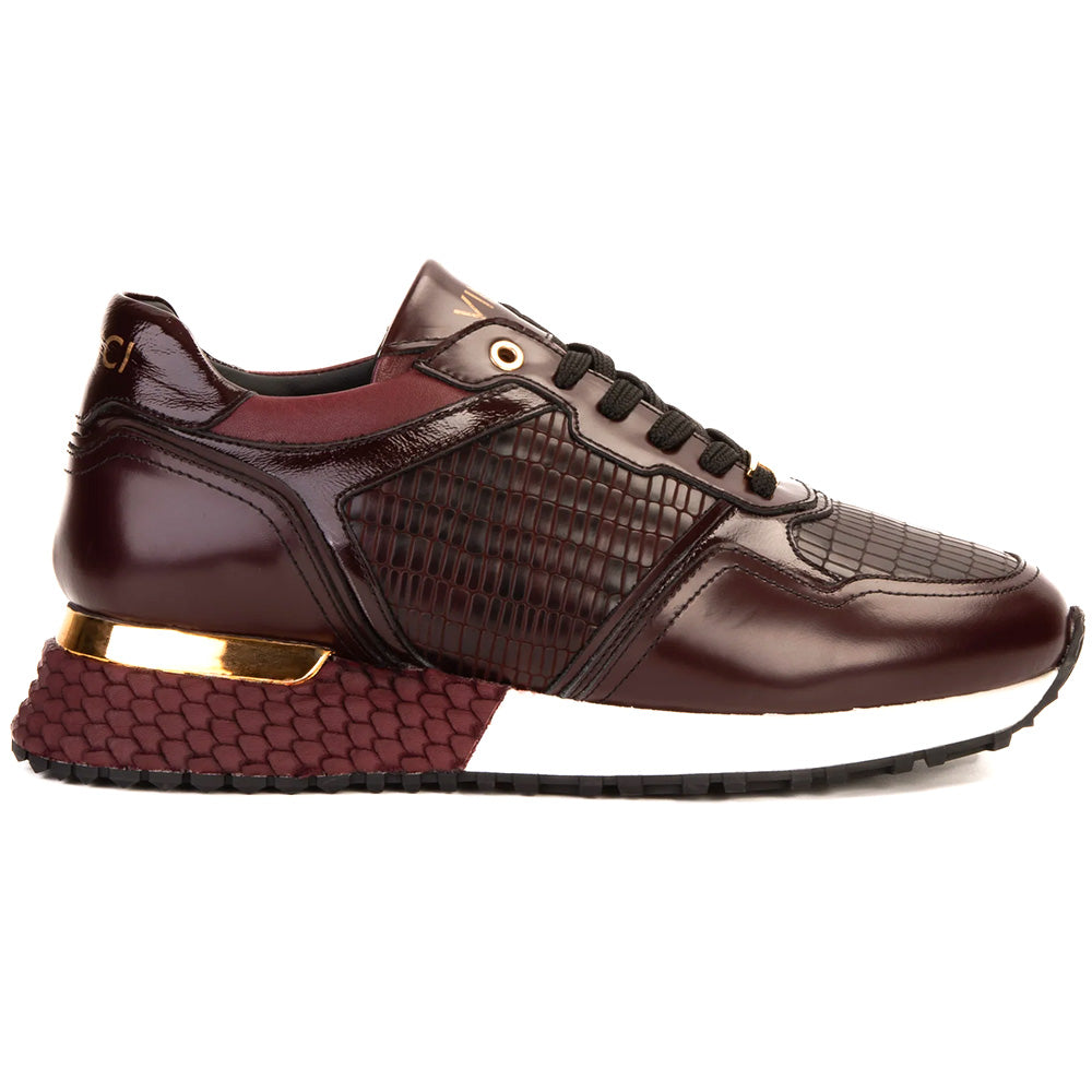 Vinci Leather The Empire Leather Sneaker Burgundy