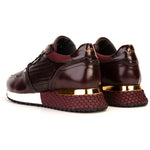 Vinci Leather The Empire Leather Sneaker Burgundy