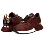 Vinci Leather The Majesty Leather Sneaker Burgundy