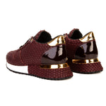 Vinci Leather The Majesty Leather Sneaker Burgundy