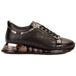 Vinci Leather The Cenova Leather Sneaker Black