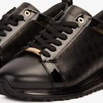 Vinci Leather The Cenova Leather Sneaker Black