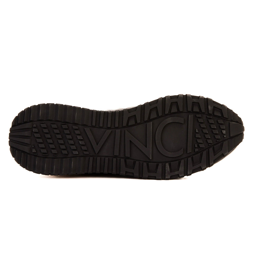 Vinci Leather The Cenova Leather Sneaker Black