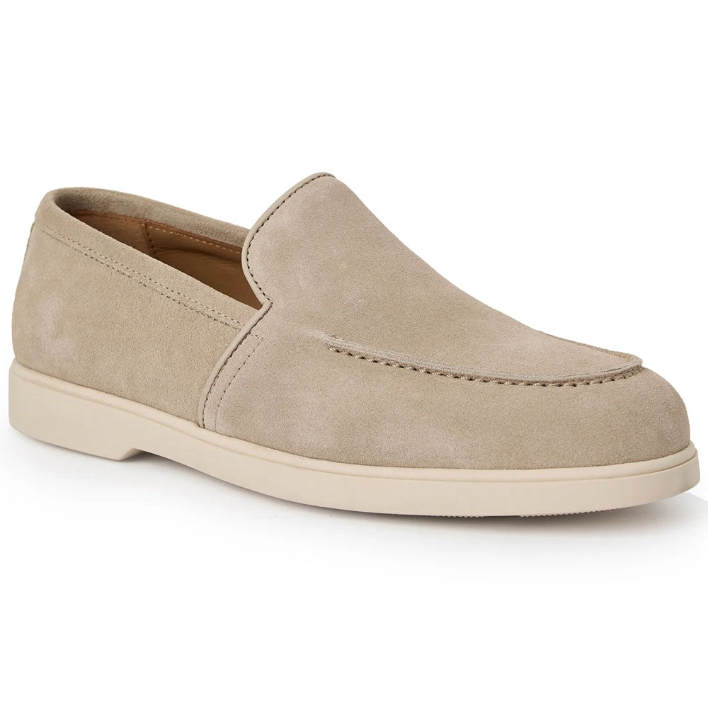 Bruno Magli Etna Italian Suede Loafer Beige