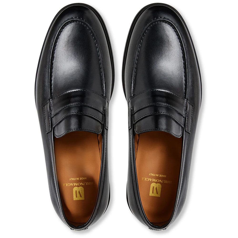 Bruno Magli "M" Collection Ezra Leather Penny Loafer Black