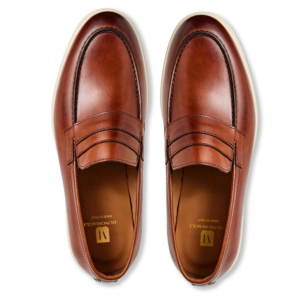Bruno Magli "M" Collection Ezra Leather Penny Loafer Cognac
