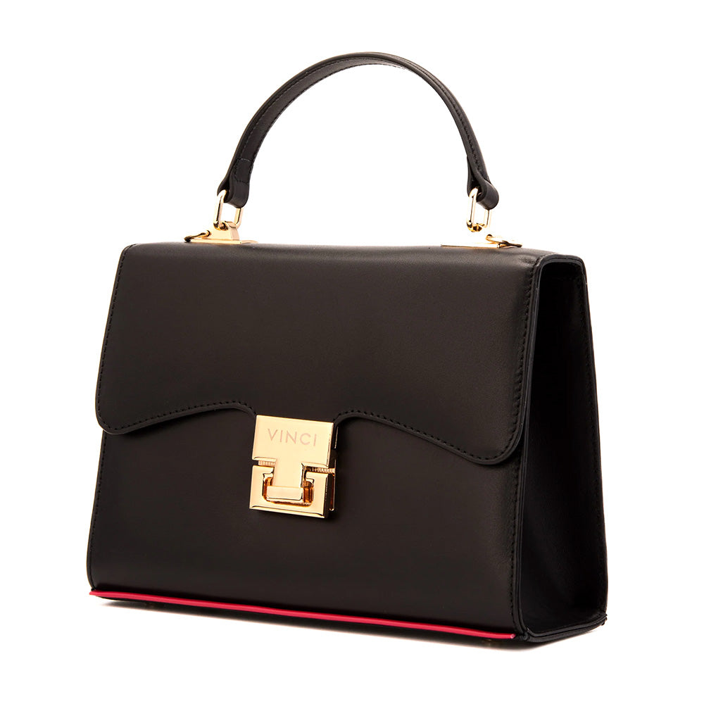 Vinci Leather The Ege Women's Leather Handbag Black