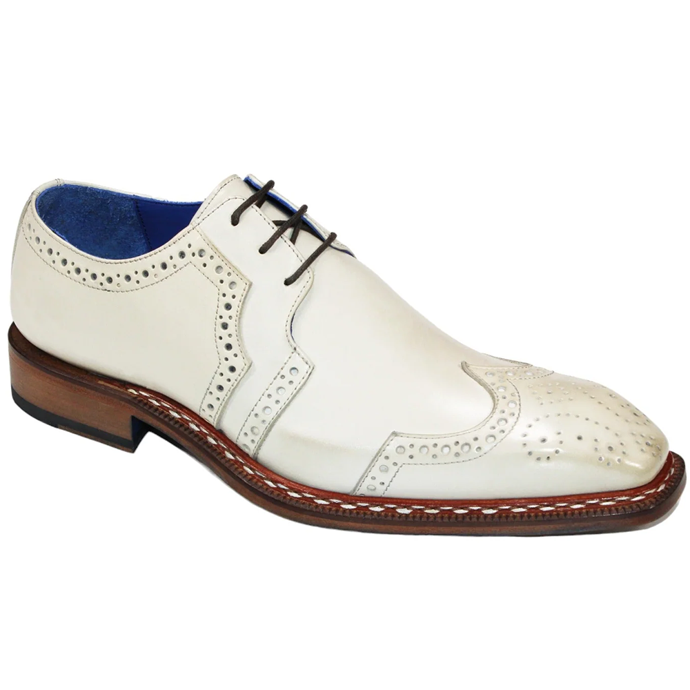 Emilio Franco Marco Calfskin Shoes Bone